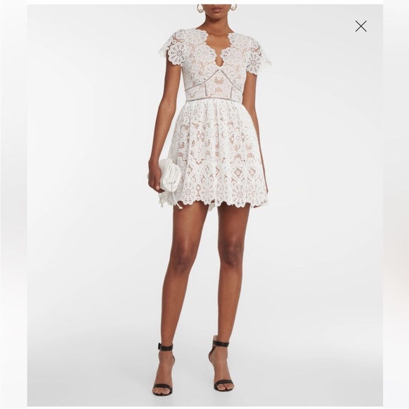 Self Potrait Guipure Lace Mini Dress - Picture 3 of 4